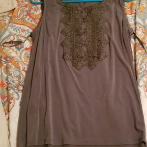 Green Sleeveless Blouse